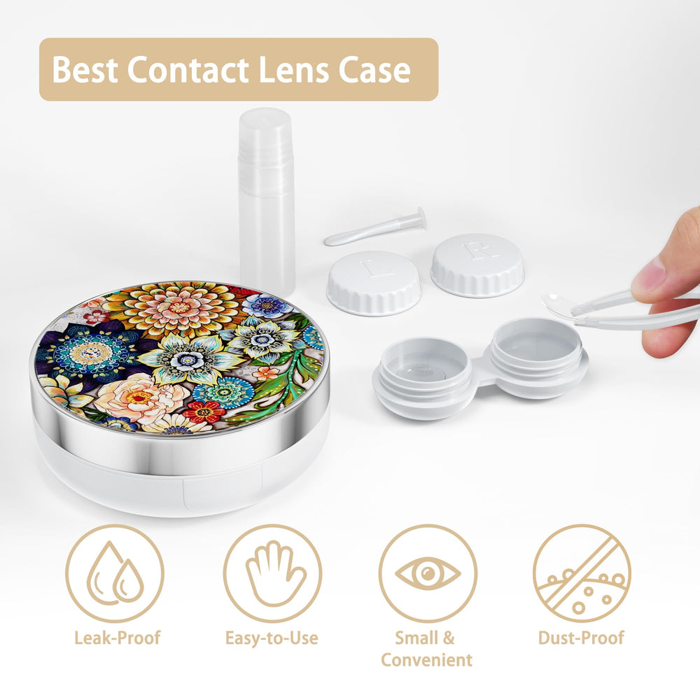 Premium plastic travel lens case with secure leakproof cap