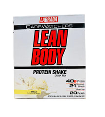 Lean Body Carb Watchers Vanilla MRP tub front label