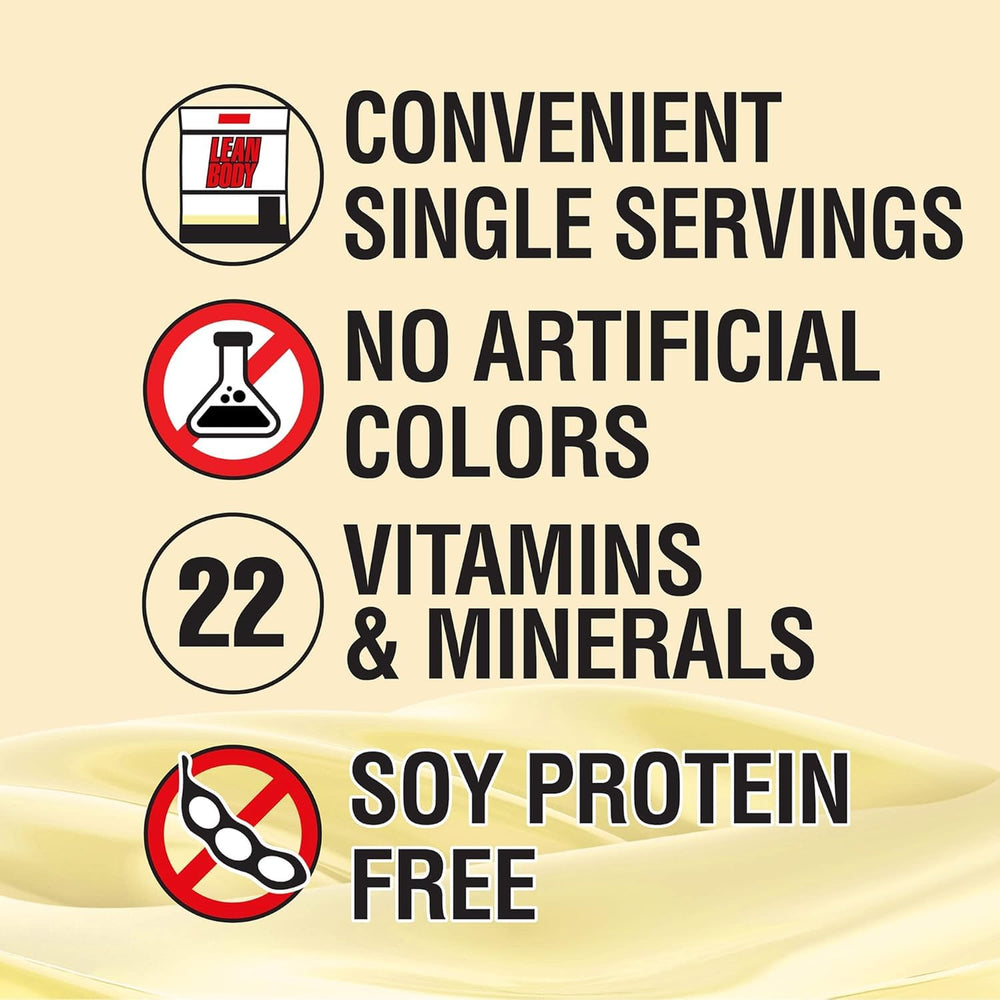 Nutrition facts and ingredients for Lean Body Carb Watchers Vanilla MRP