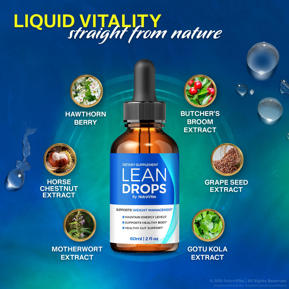 Lean Drops packaging and logo