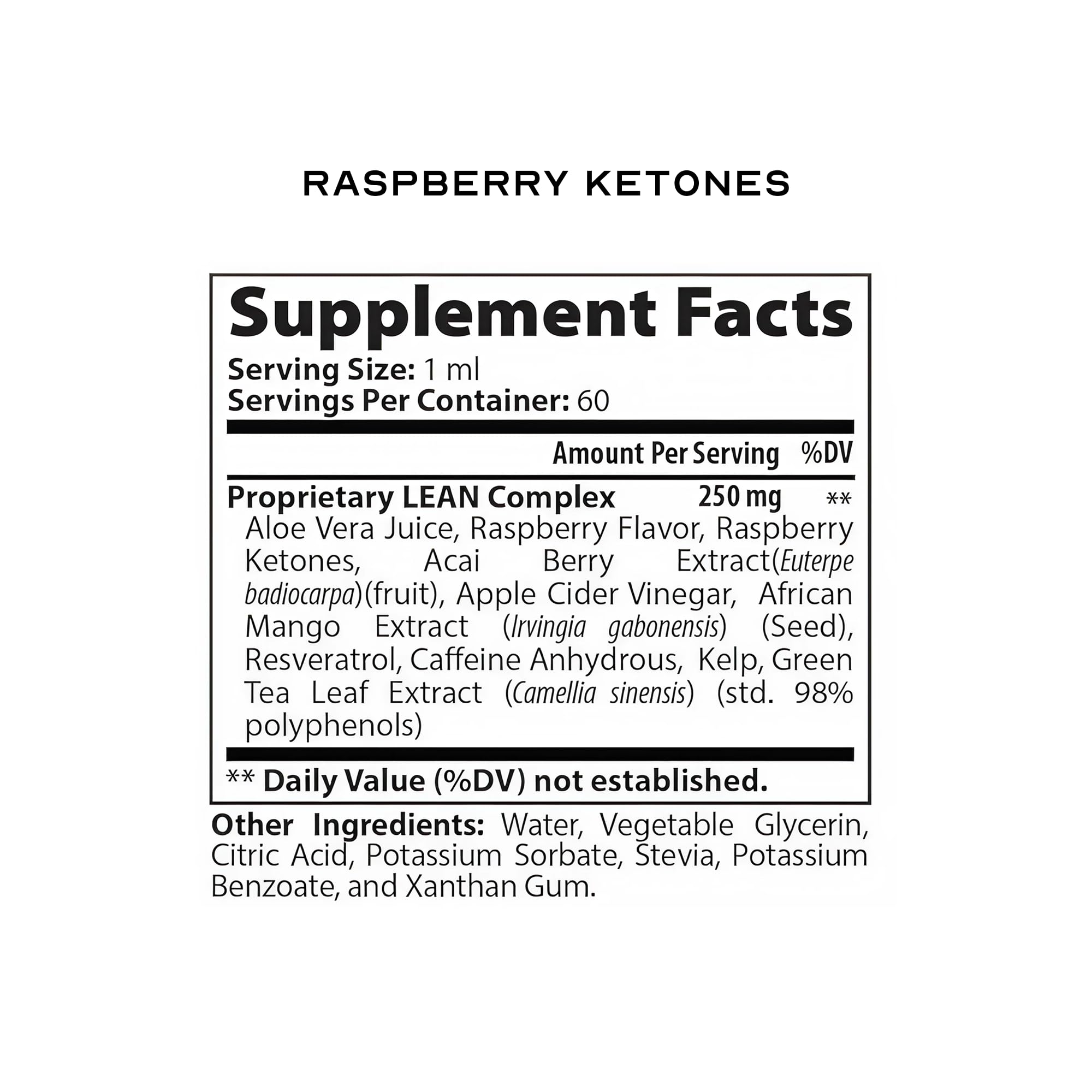 Close-up of the Lean Nutra Keto Drops liquid formula 60ml