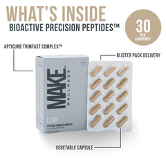 Close-up of bioactive peptides concept illustration