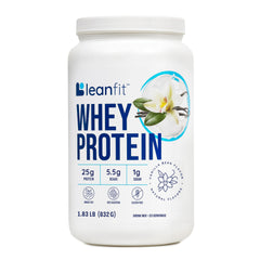LeanFit WHEY Protein Natural Vanilla powder for post-workout shakes