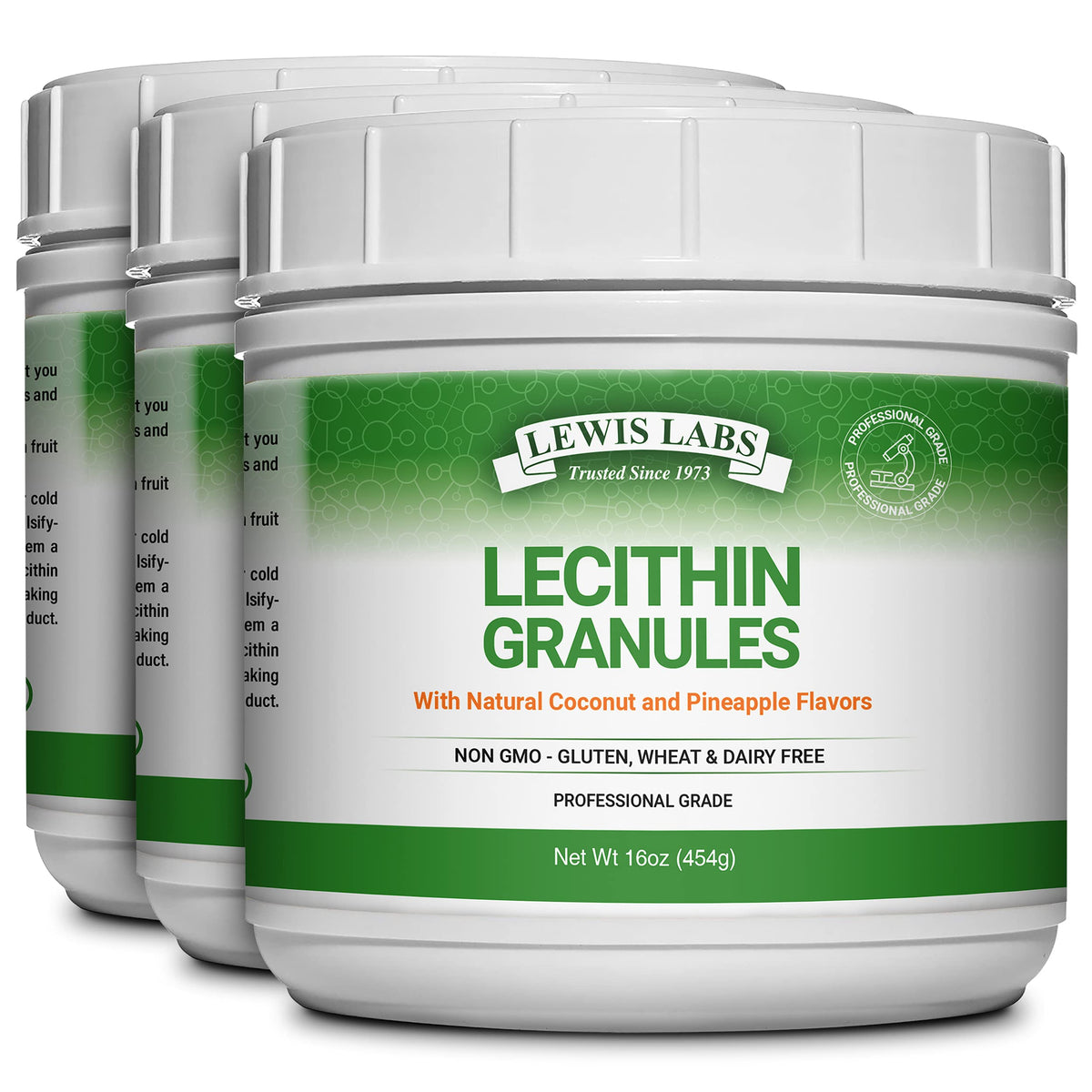 Lecithin Granules Supplement bottle with scoop