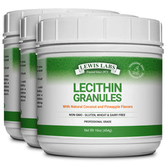 Lecithin Granules Supplement bottle with scoop