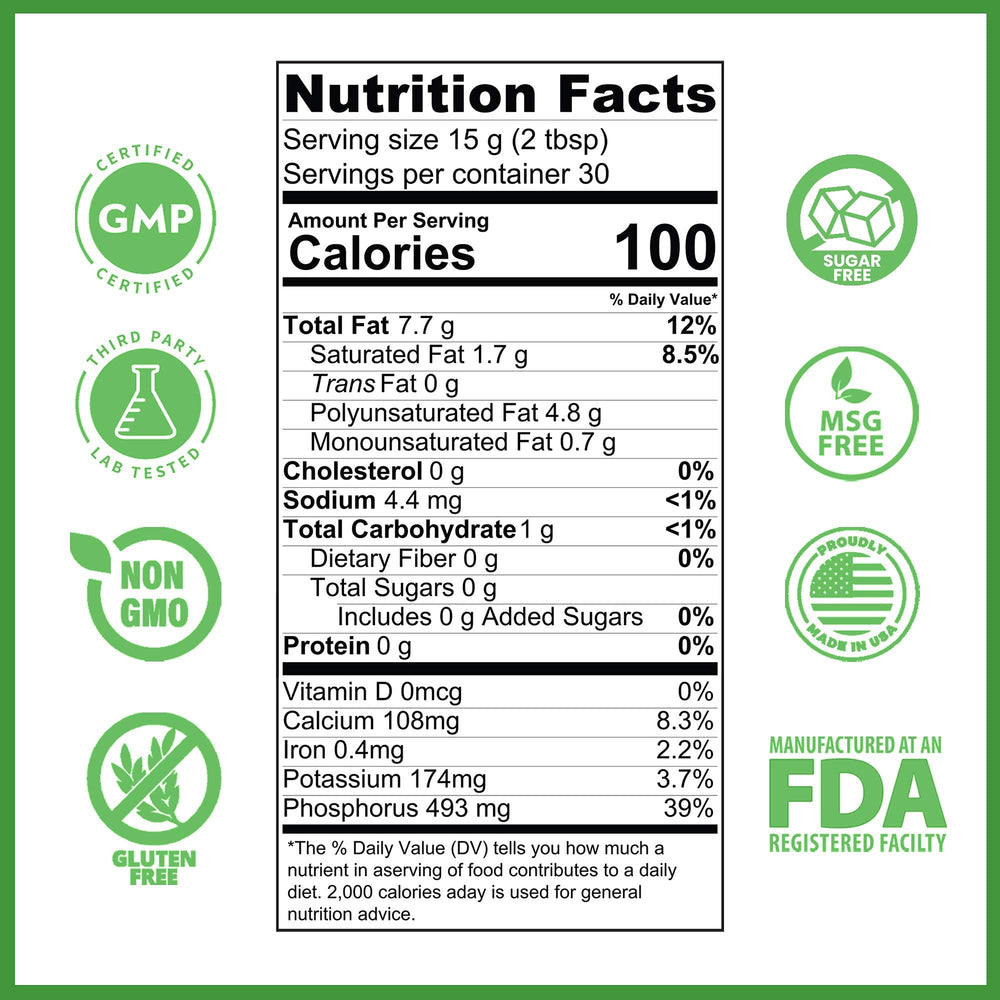 Close-up of phosphatidylcholine-rich lecithin ingredient
