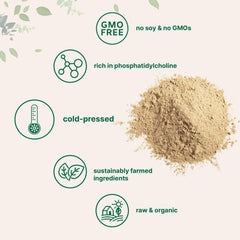 Scoop included for measuring with the powder