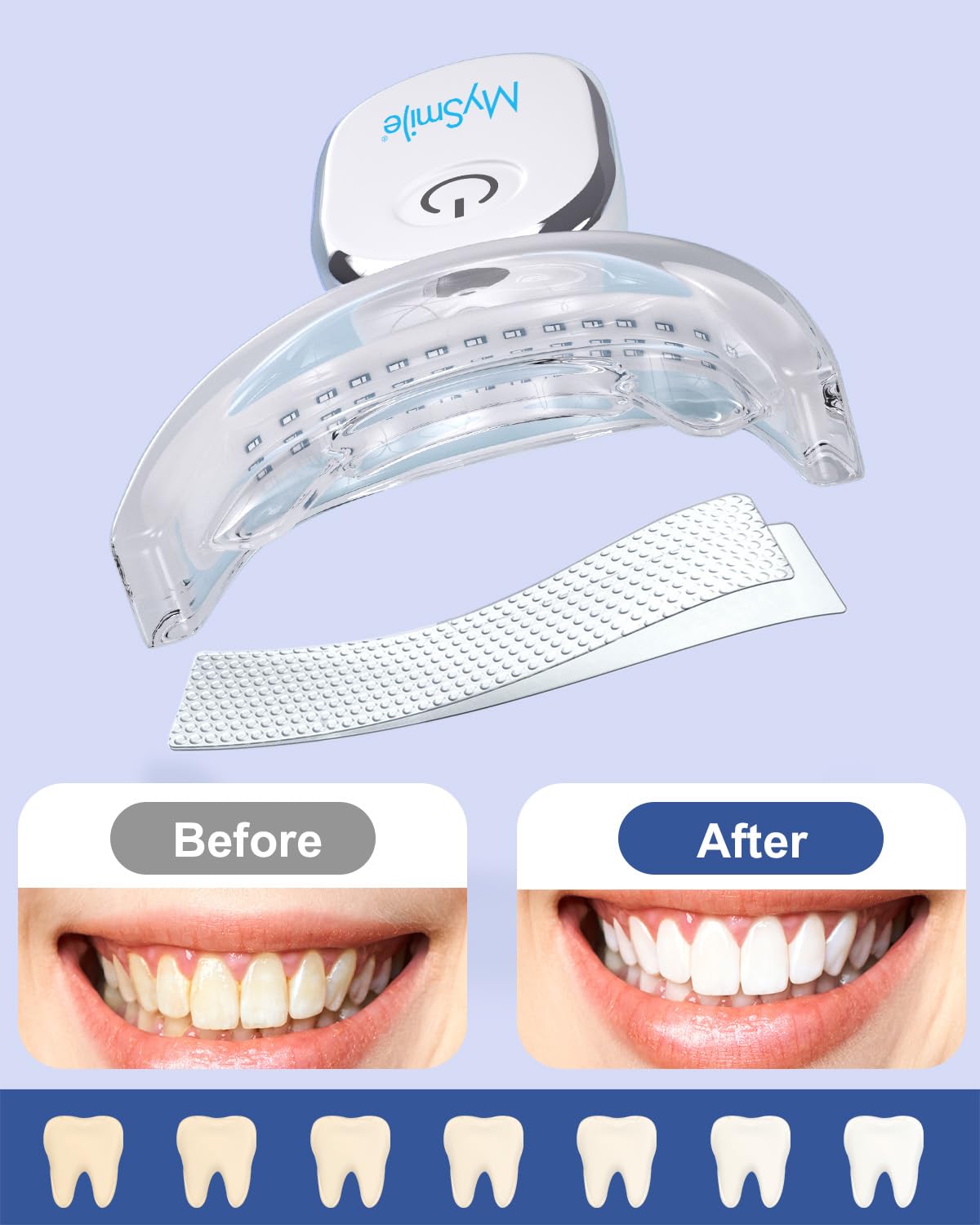 Rechargeable LED whitening accelerator