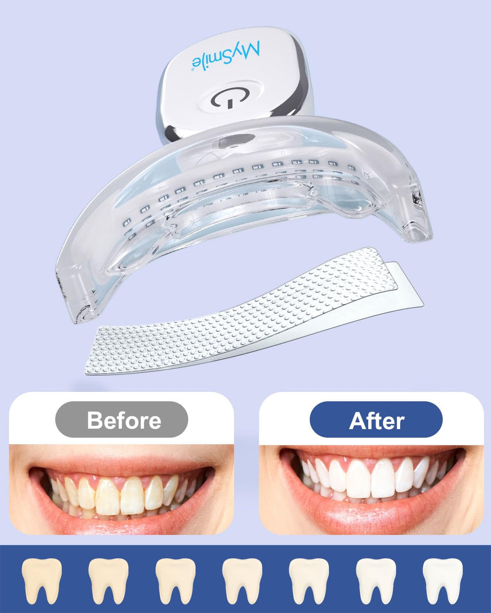Rechargeable LED whitening accelerator