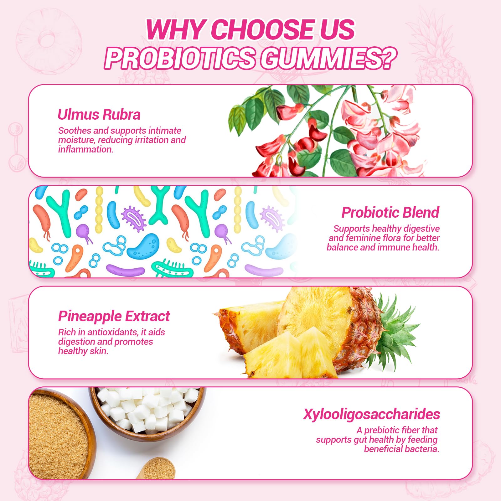 Probiotic and botanical blend visuals