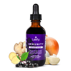 Leefy Organics Immunity Defense Blend bottle front view