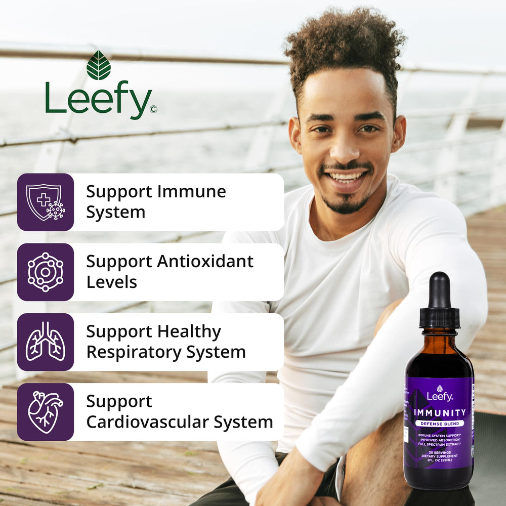 Dropper dispensing Immunity Defense Blend liquid