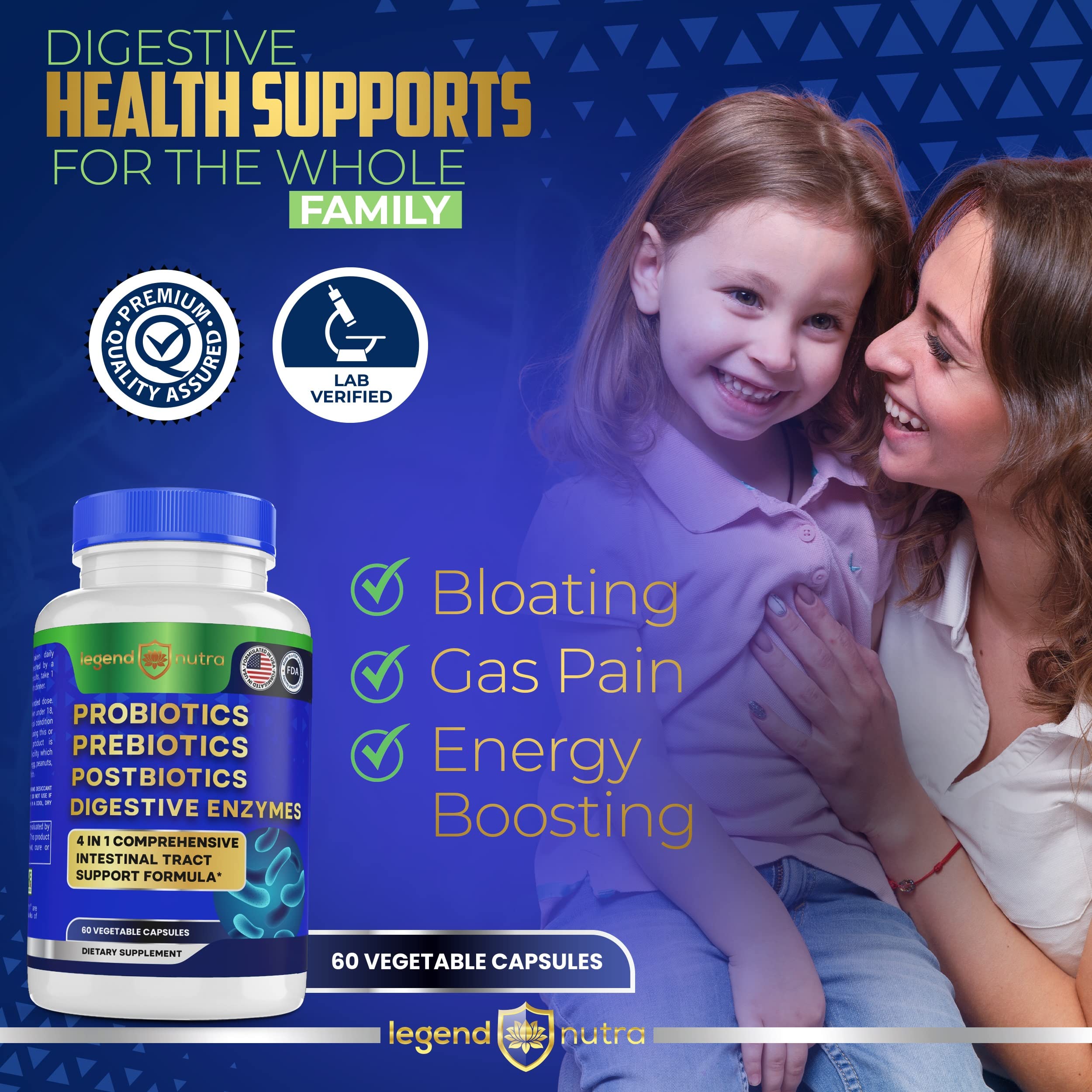 Packaging design and branding of Legend Nutra supplement