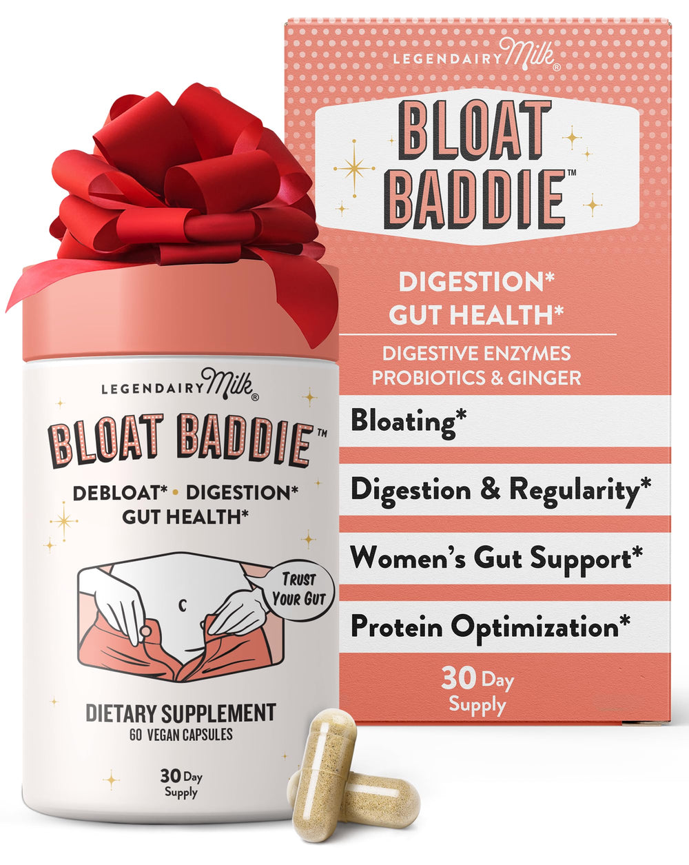 Hero image: Legendairy Milk Digestive Enzymes for Women in 60 capsules