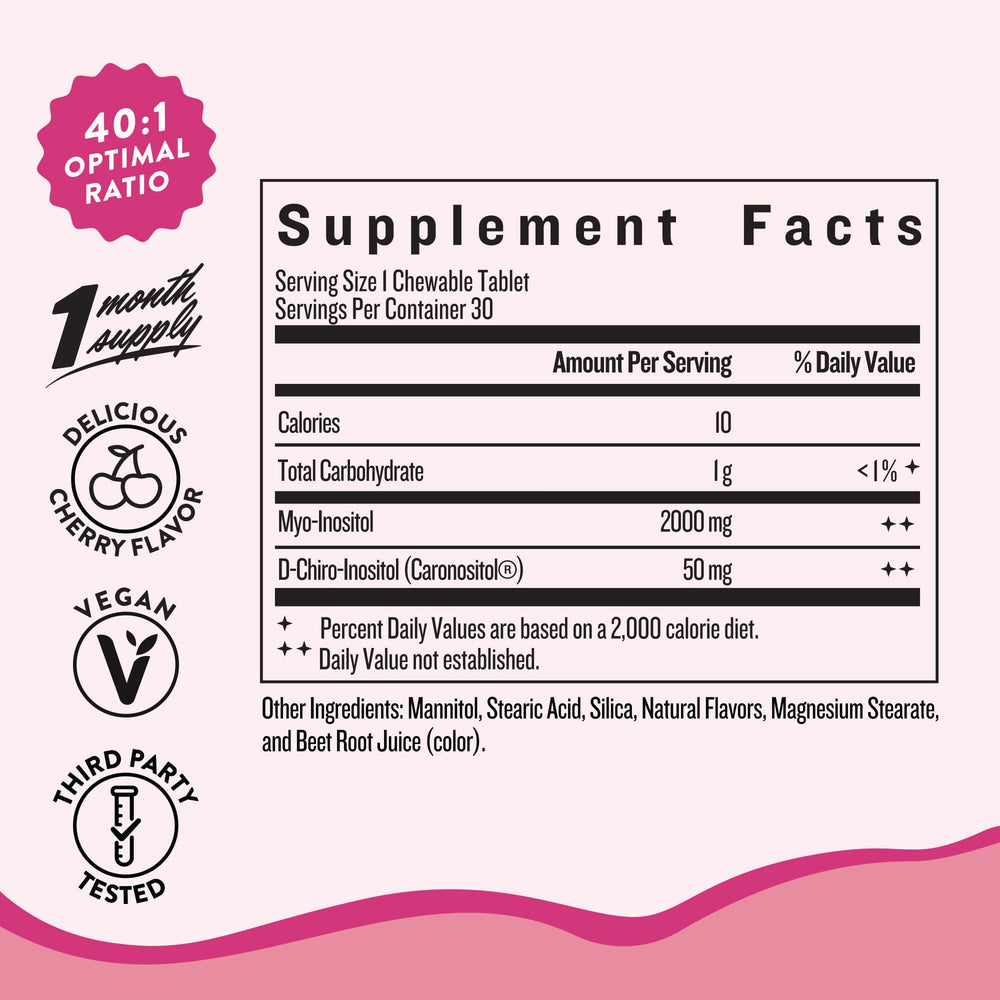Legendairy Milk Pure Inositol product label