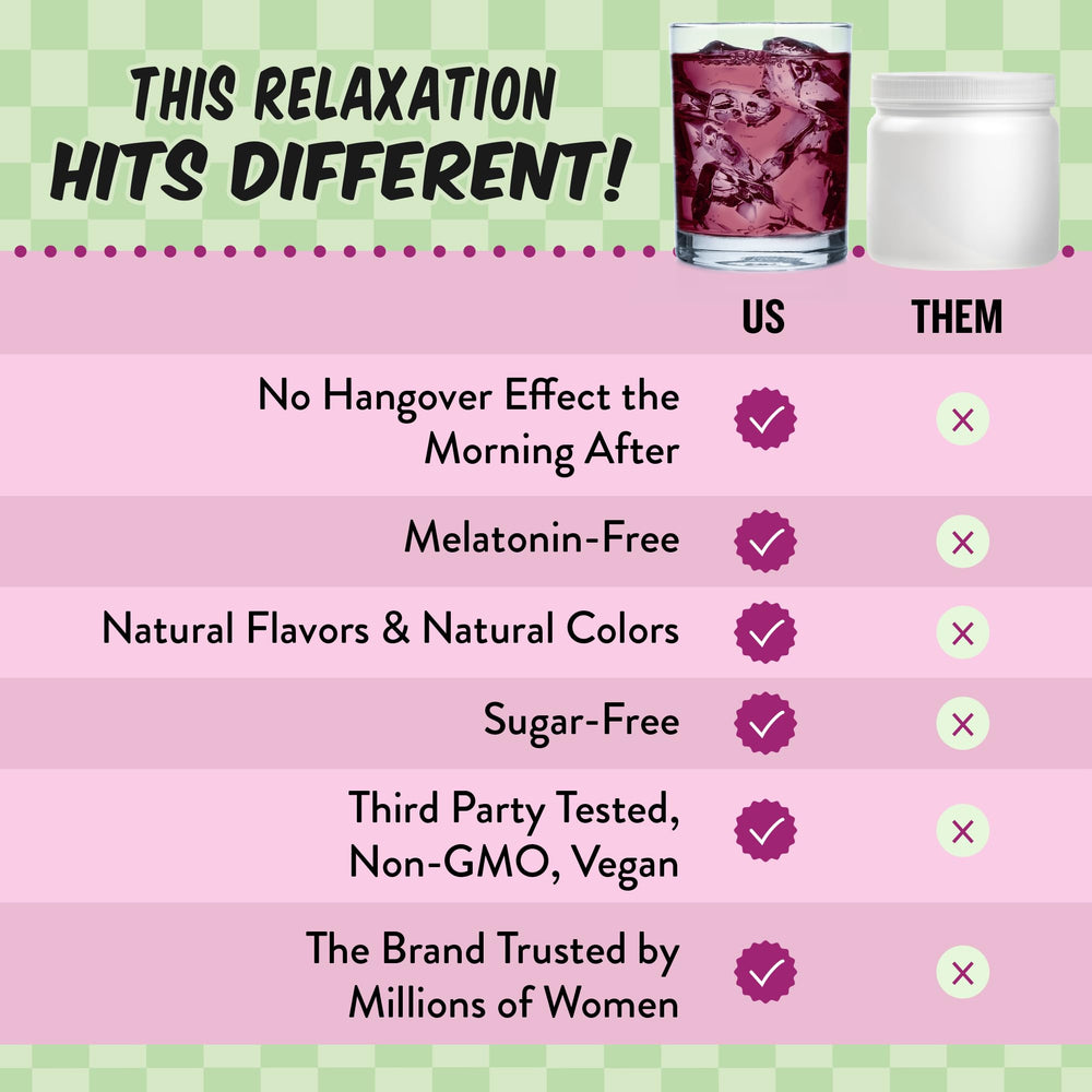 Serving suggestion for a nighttime sleep aid mocktail