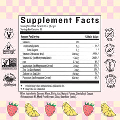 Packaging view of Legendairy Milk She’s Thirsty Strawberry Lemonade hydration packets