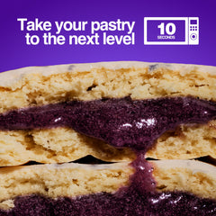 On-the-go blueberry protein pastry ready to eat