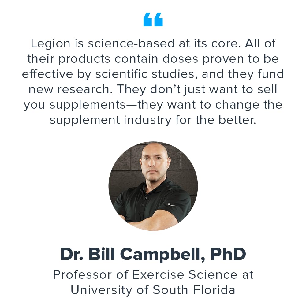 Person holding LEGION Biome Probiotic for daily gut health