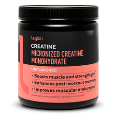 LEGION Micronized Creatine Monohydrate container