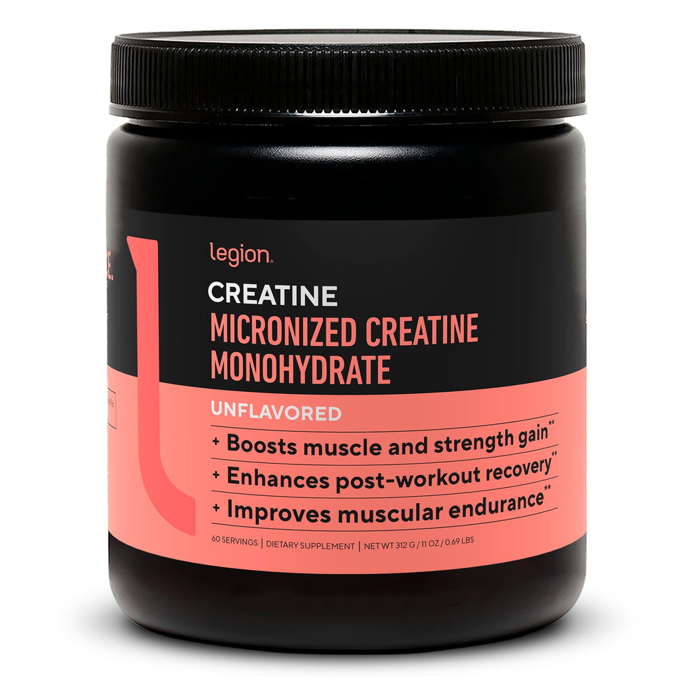 LEGION Micronized Creatine Monohydrate bottle