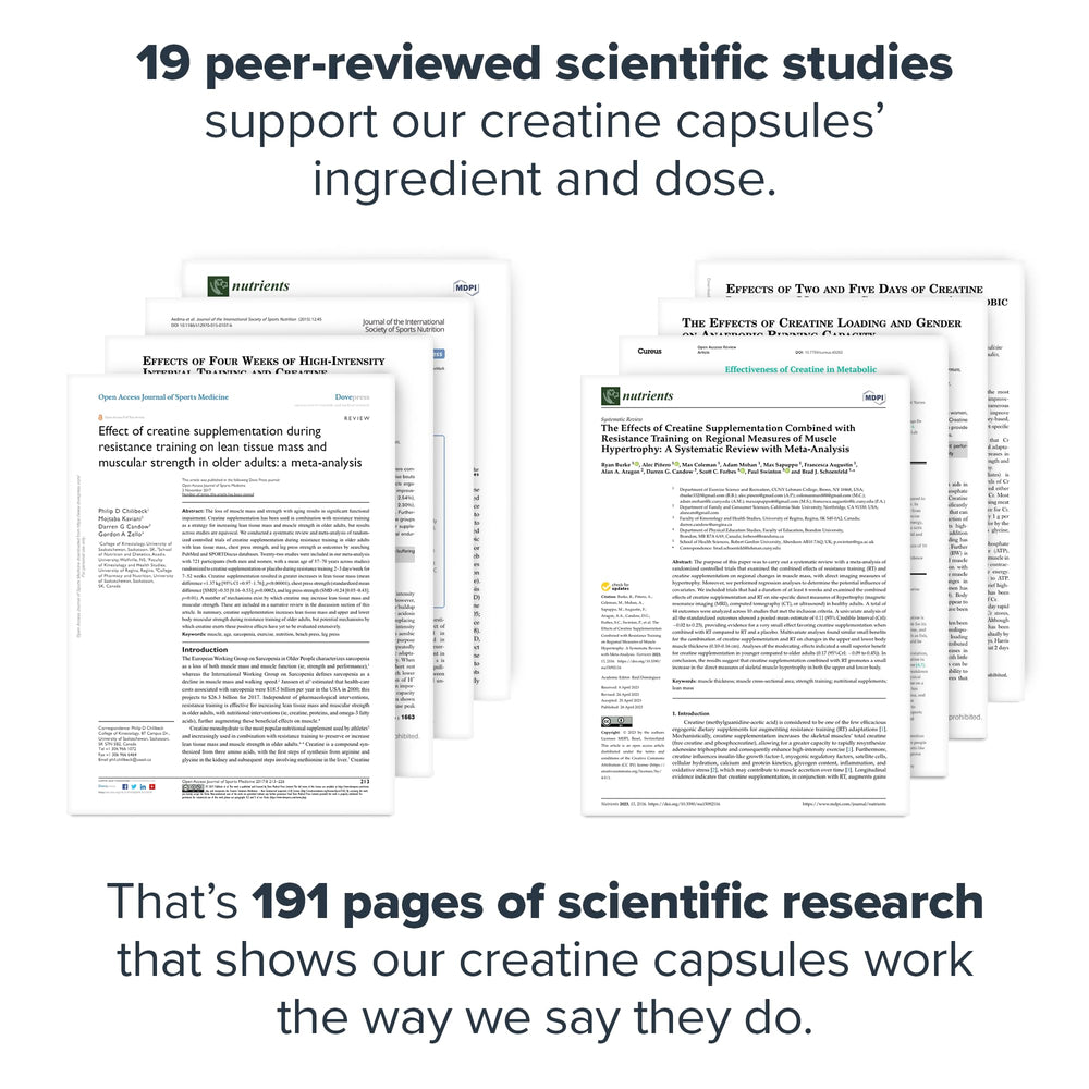 Legion Micronized Creatine Monohydrate capsules