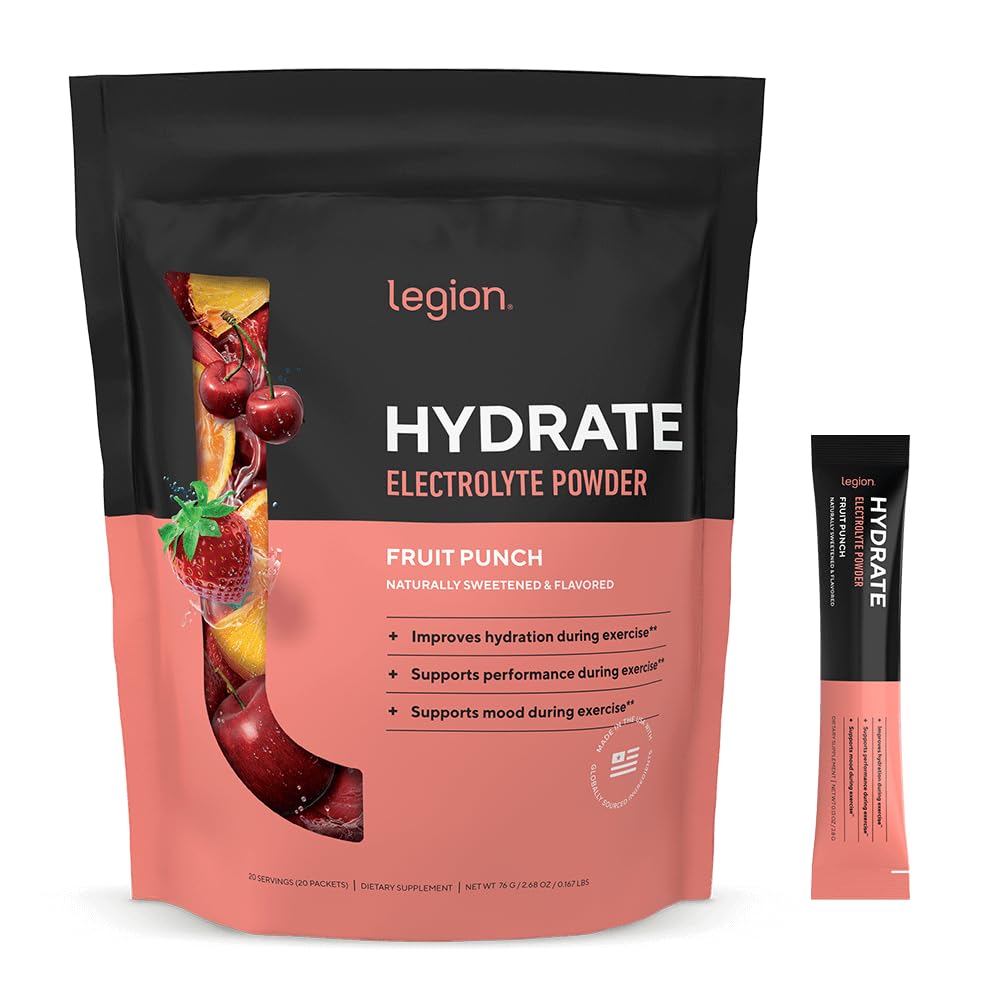LEGION Hydrate fruit-punch stick primed for quick on-the-go hydration