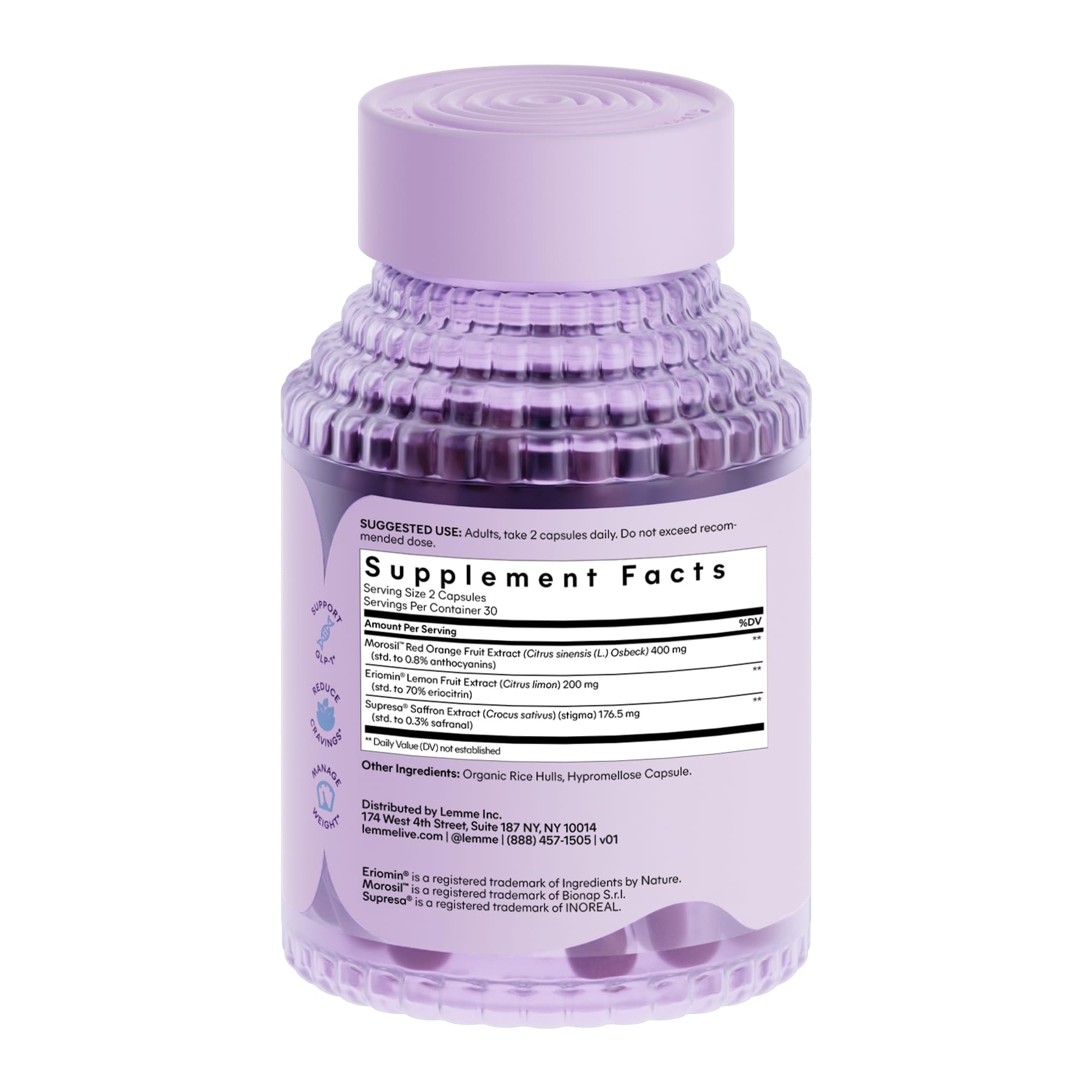 Supresa saffron extract ingredient visualization