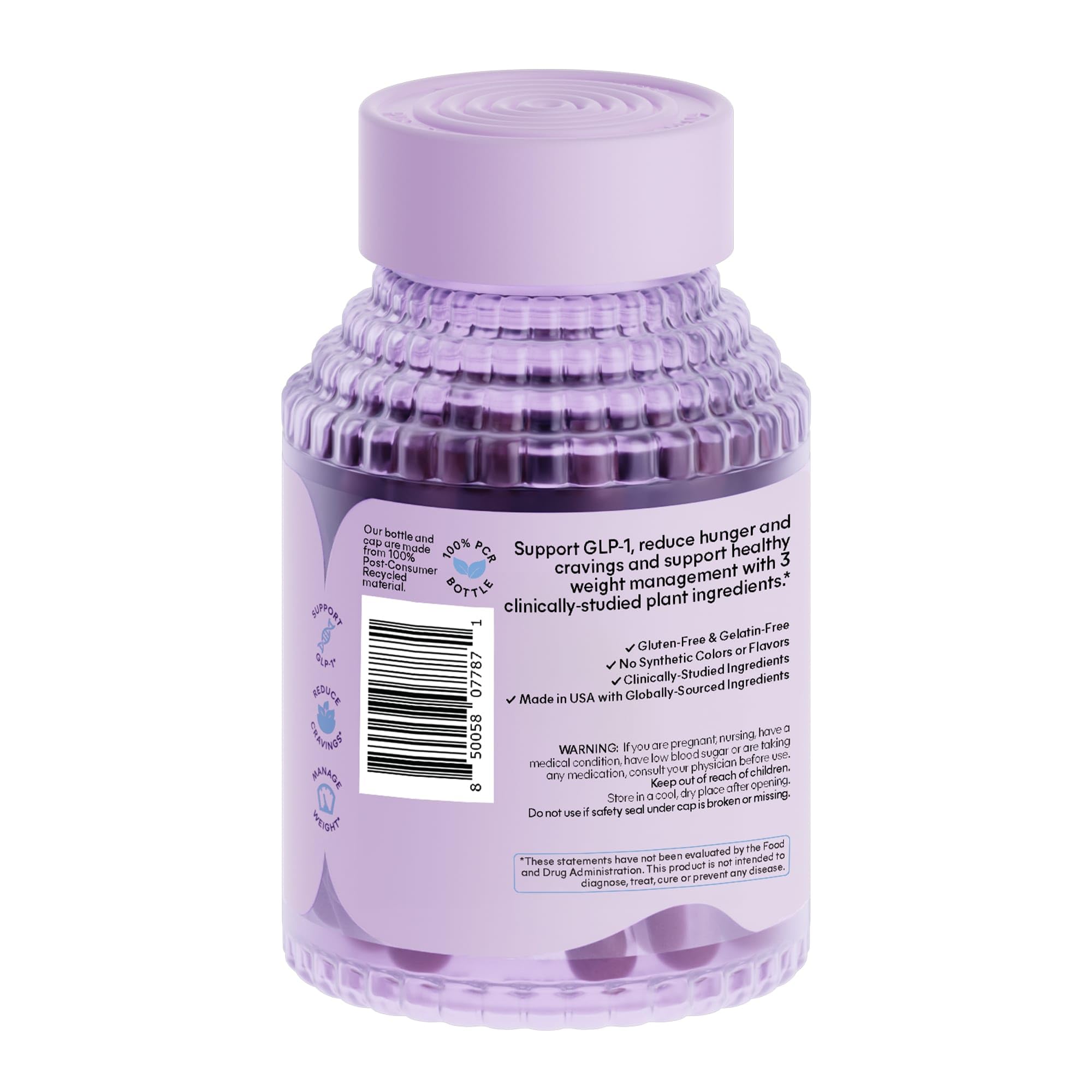 Plant-based, sugar-free, gluten-free product packaging with non-GMO icons