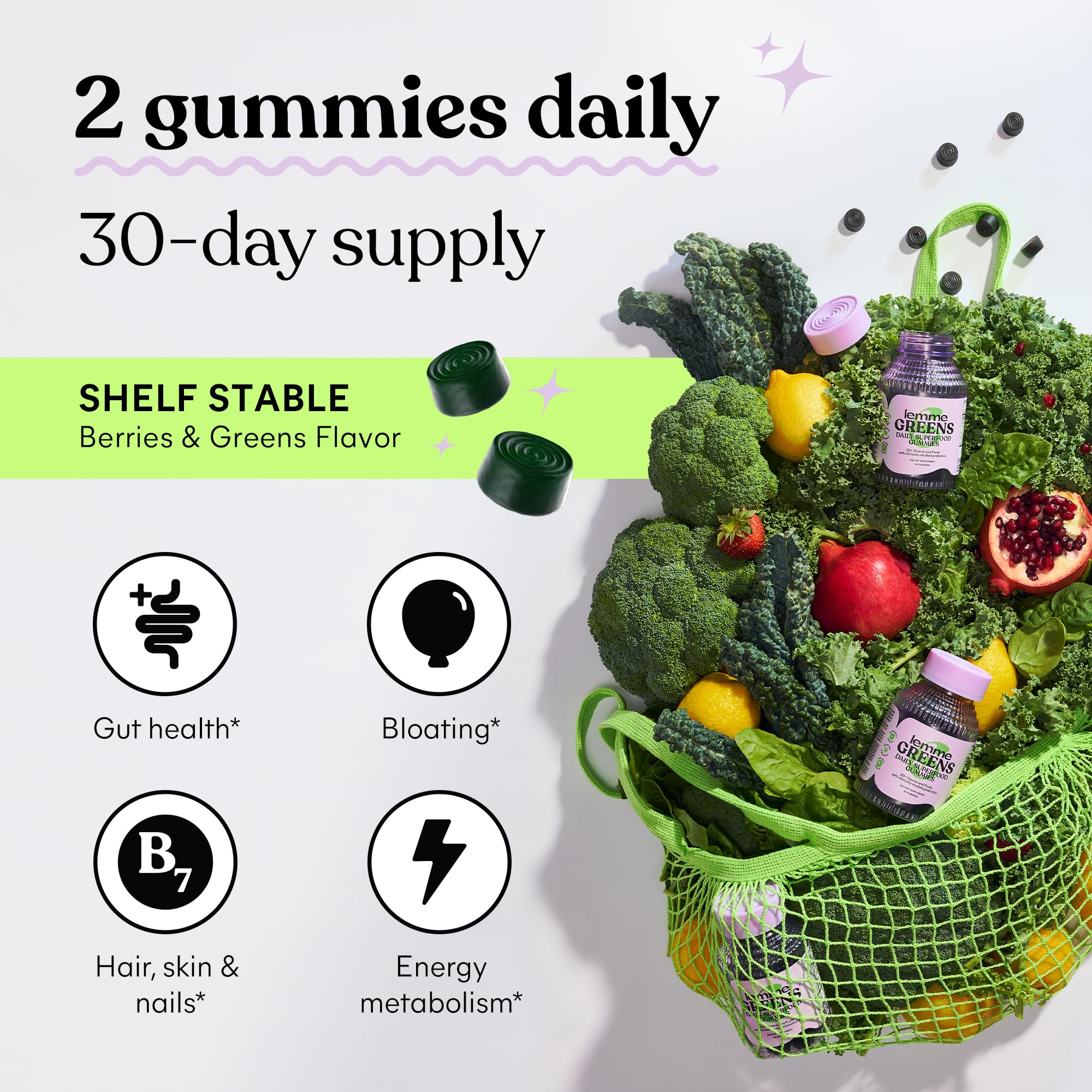 Nutrition label highlighting Biotin (B7) and other vitamins