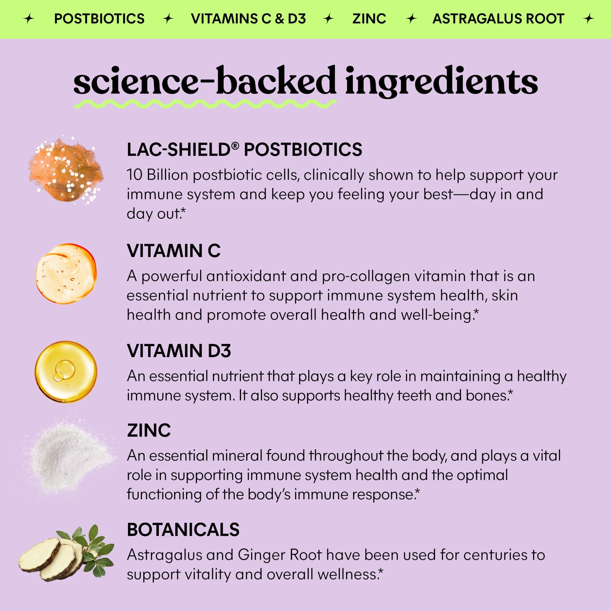 Lac-Shield postbiotics 10 Billion cells illustration