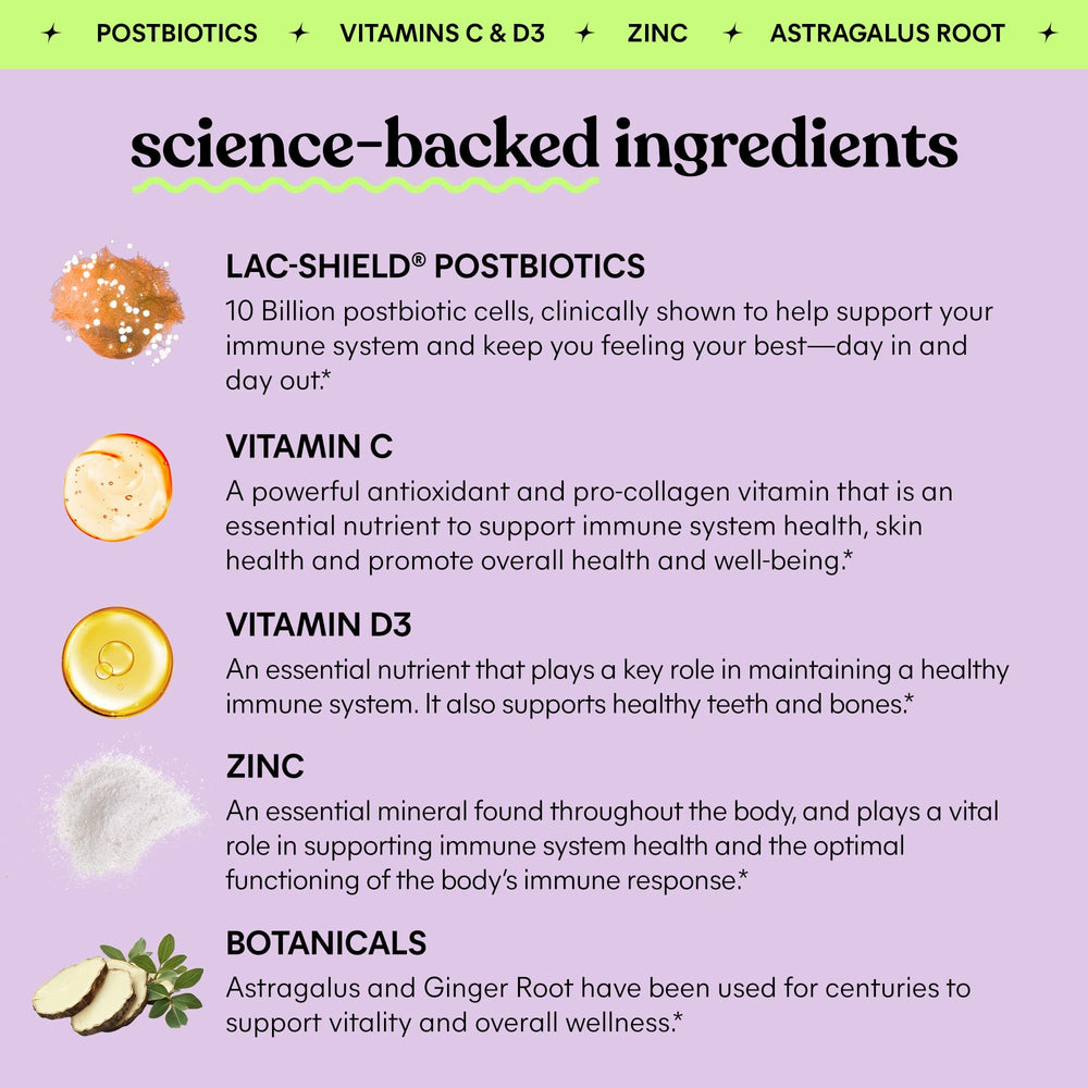 Lac-Shield postbiotics 10 Billion cells illustration