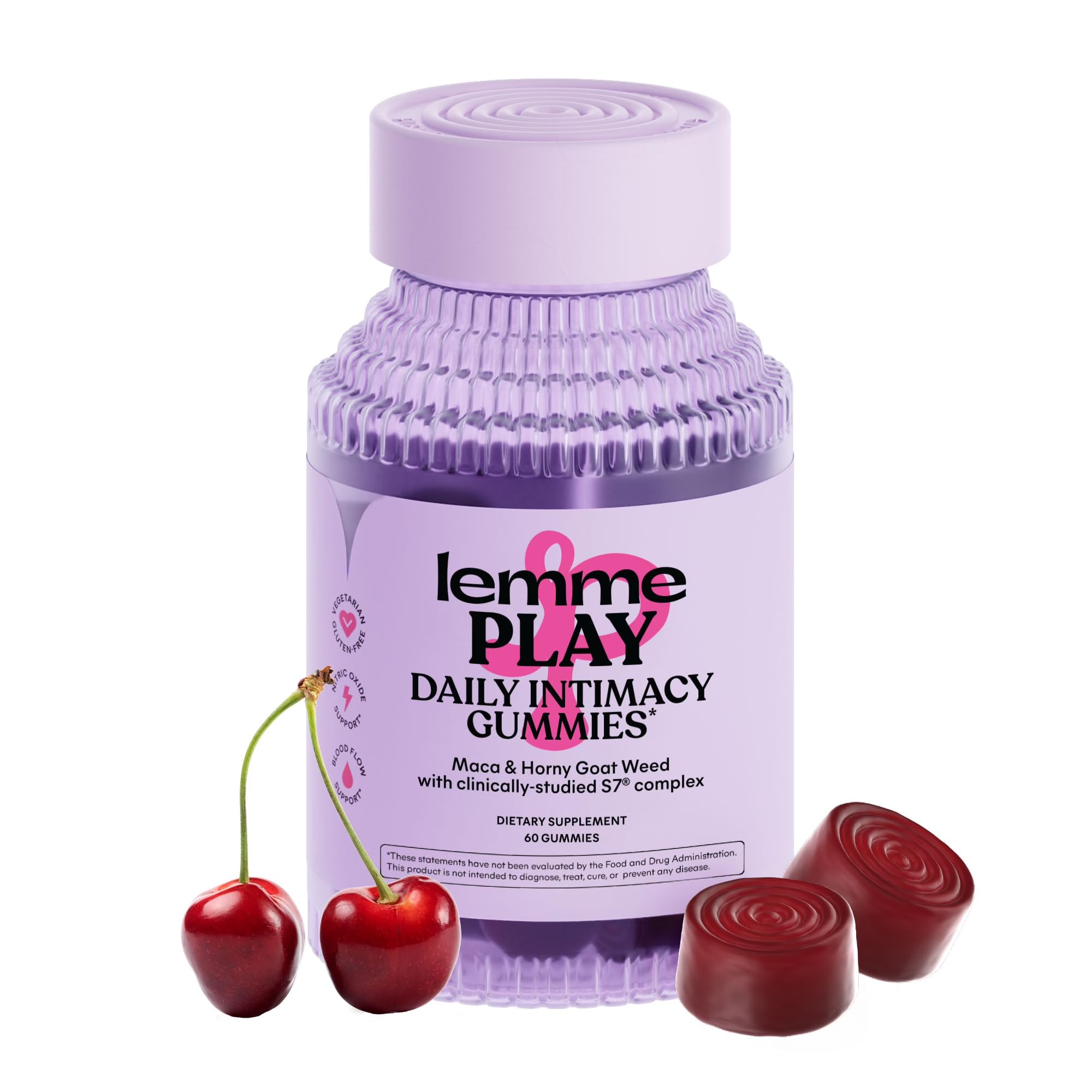 Bottle of Lemme Play Daily Intimacy Gummies