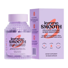 Front view of Lemme Smooth anti-cellulite capsules bottle (30 count)