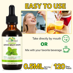 Bottle showing digestive relief and natural ingredients