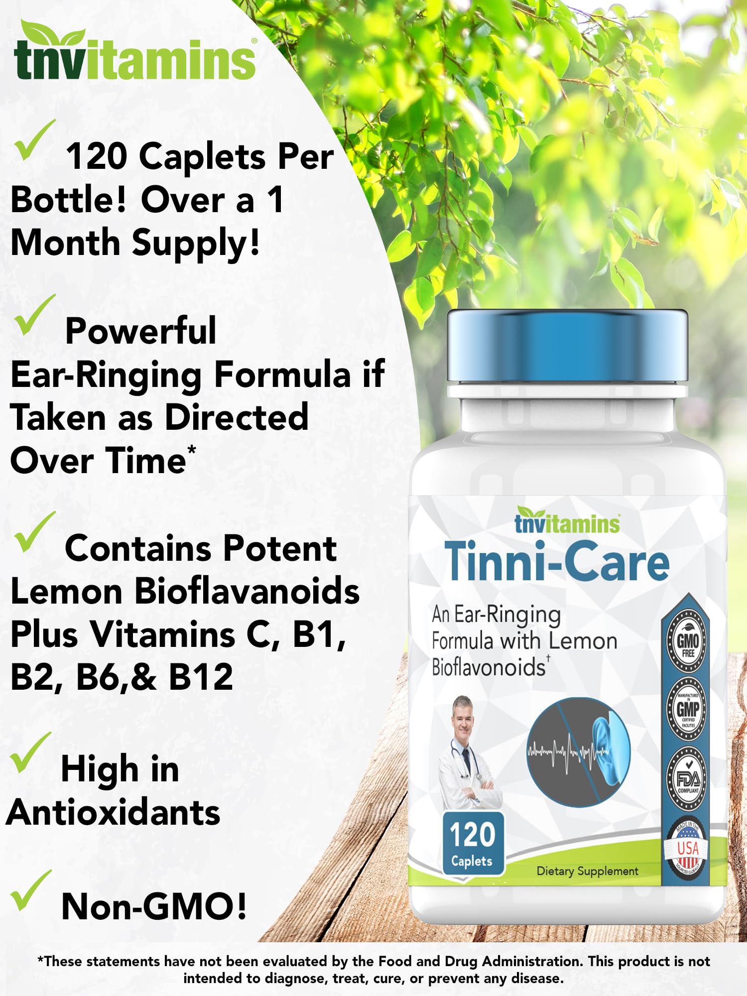 Ingredients: lemon bioflavonoids with vitamins C, B1, B2, B6, and B12