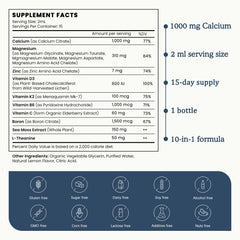 Lemon flavored liquid drops bottle