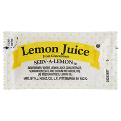 Bulk lemon juice packets 4 g each in a case