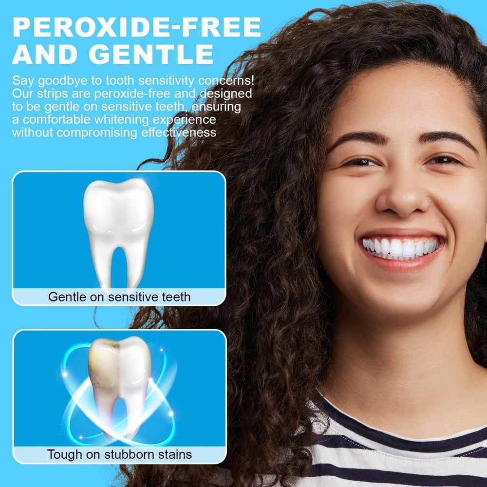 Whitening strips with lemon peel oil for natural formula