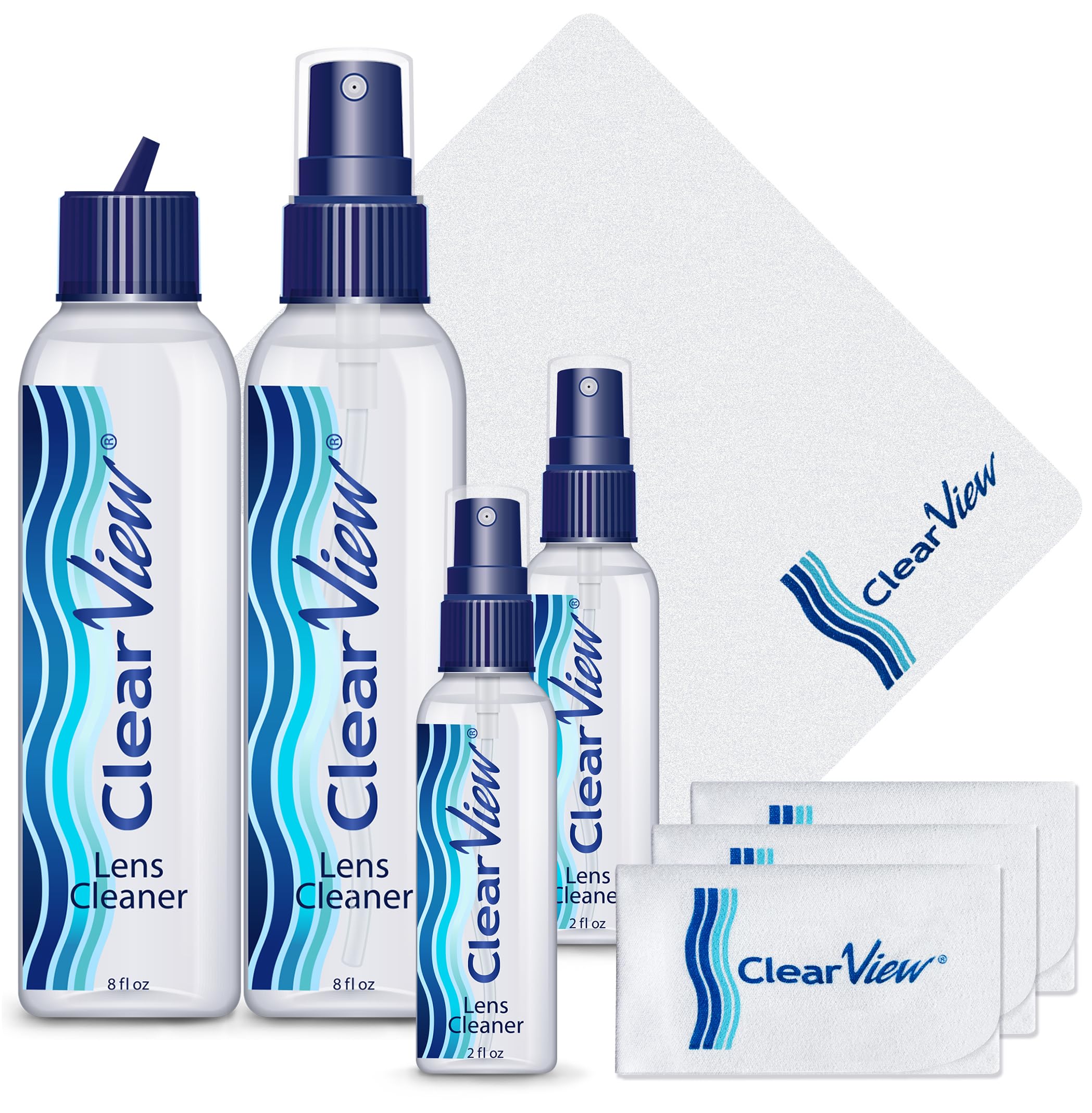 8 oz flip-top refill bottle for lens cleaner