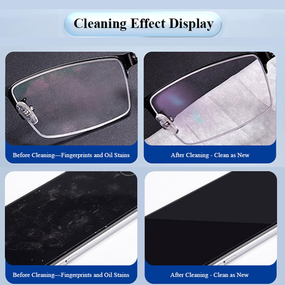 Pocket-friendly pocket pack of lens wipes