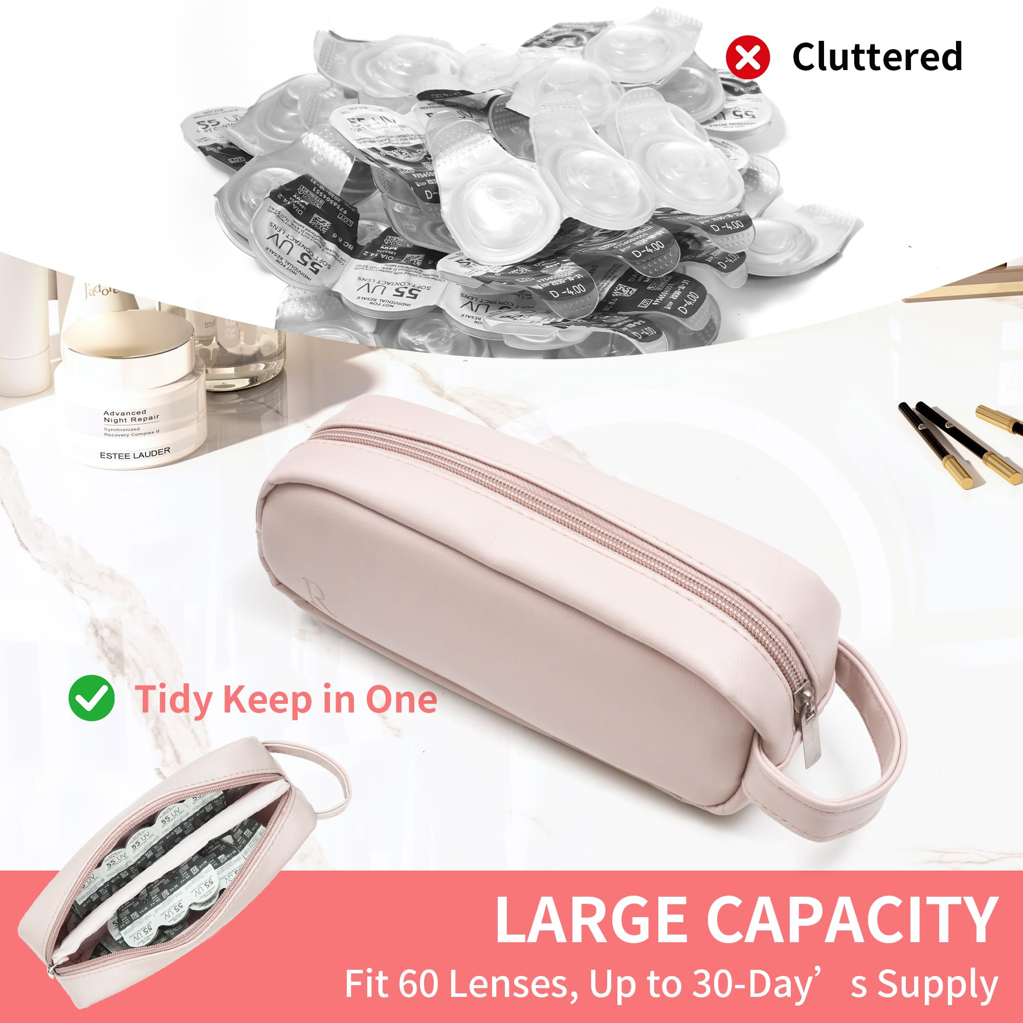 Durable PU leather travel case with dust and waterproof protection