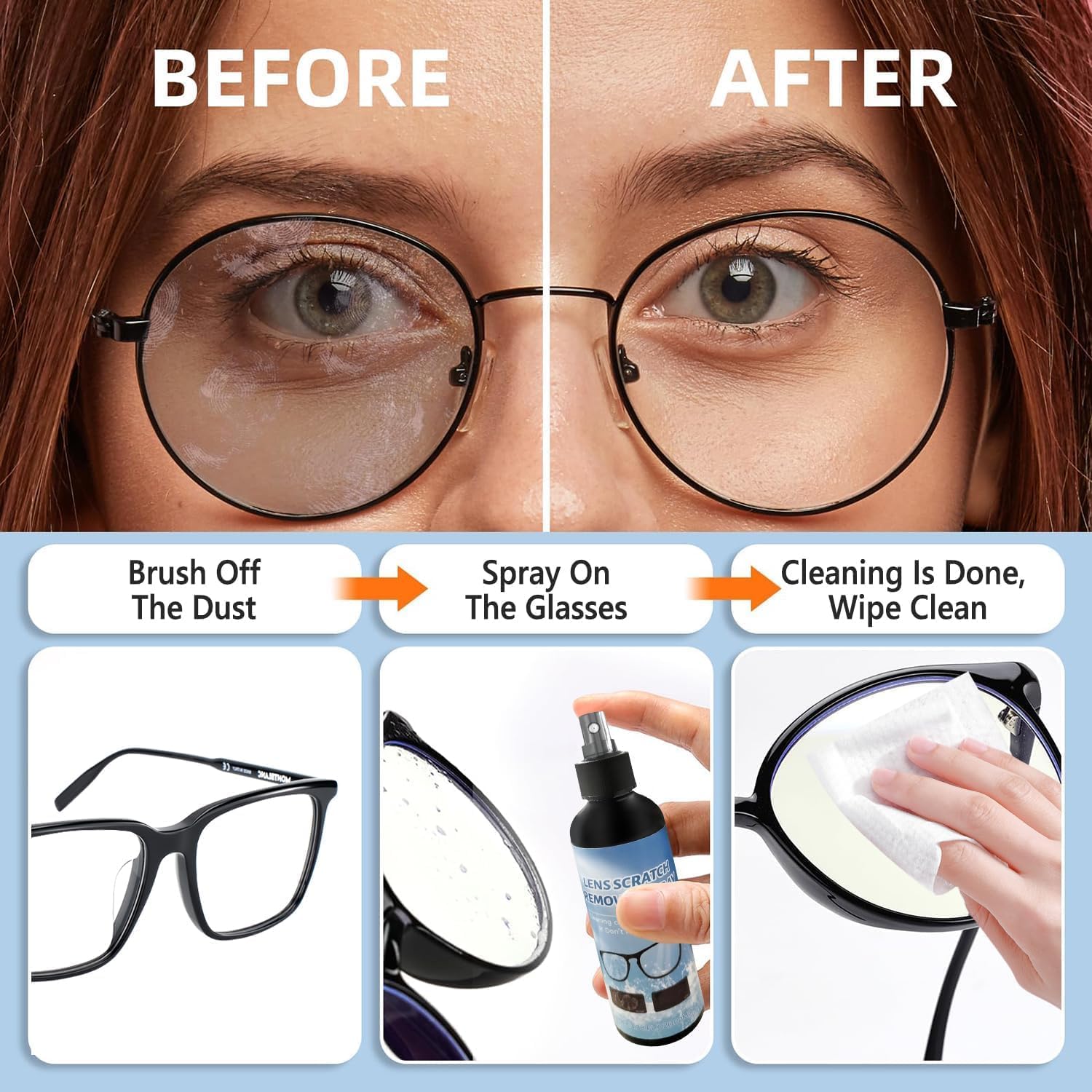 Travel-friendly Lens Scratch Remover kit in a pouch