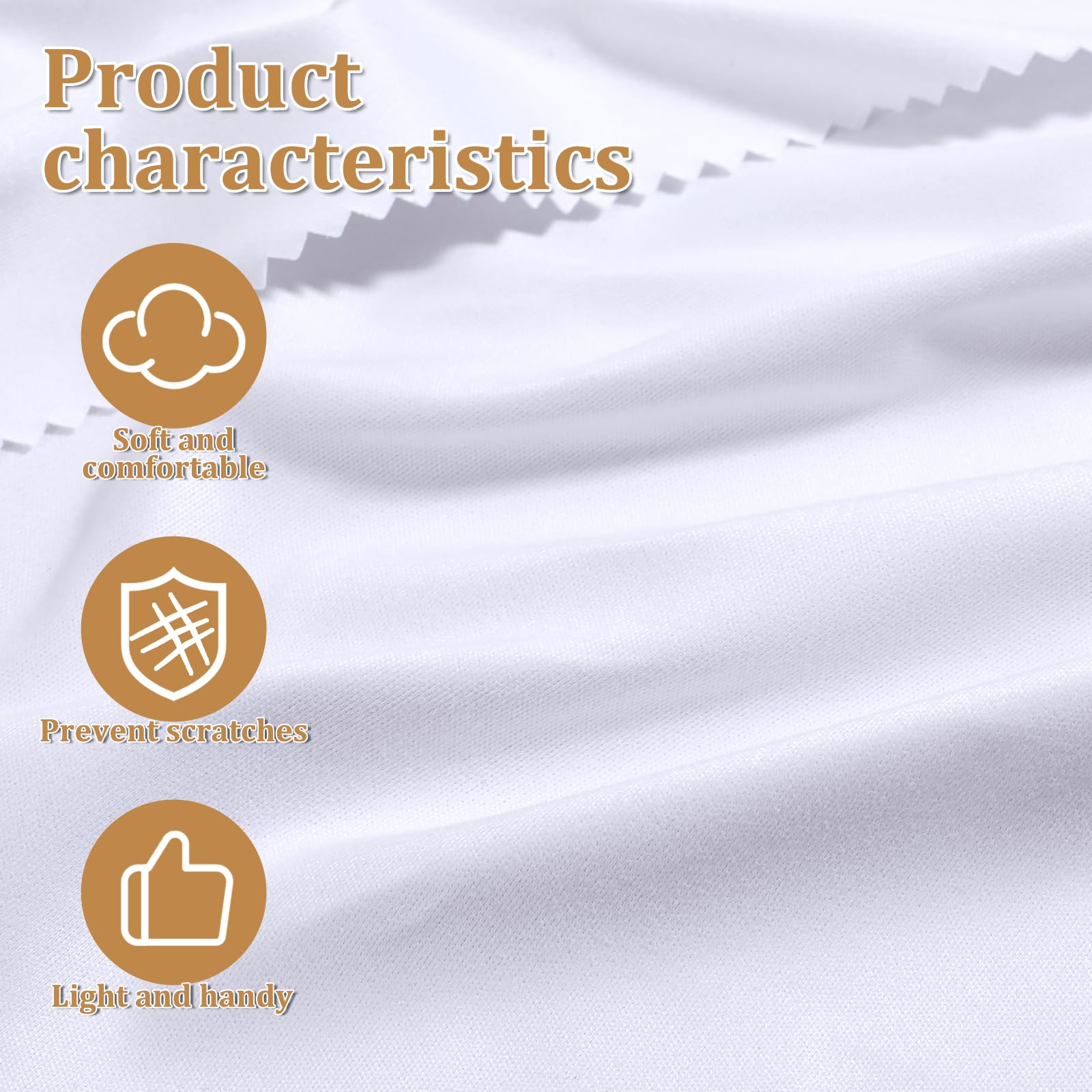 Cloth used to clean a lens or screen, demonstrating cleaning effect.