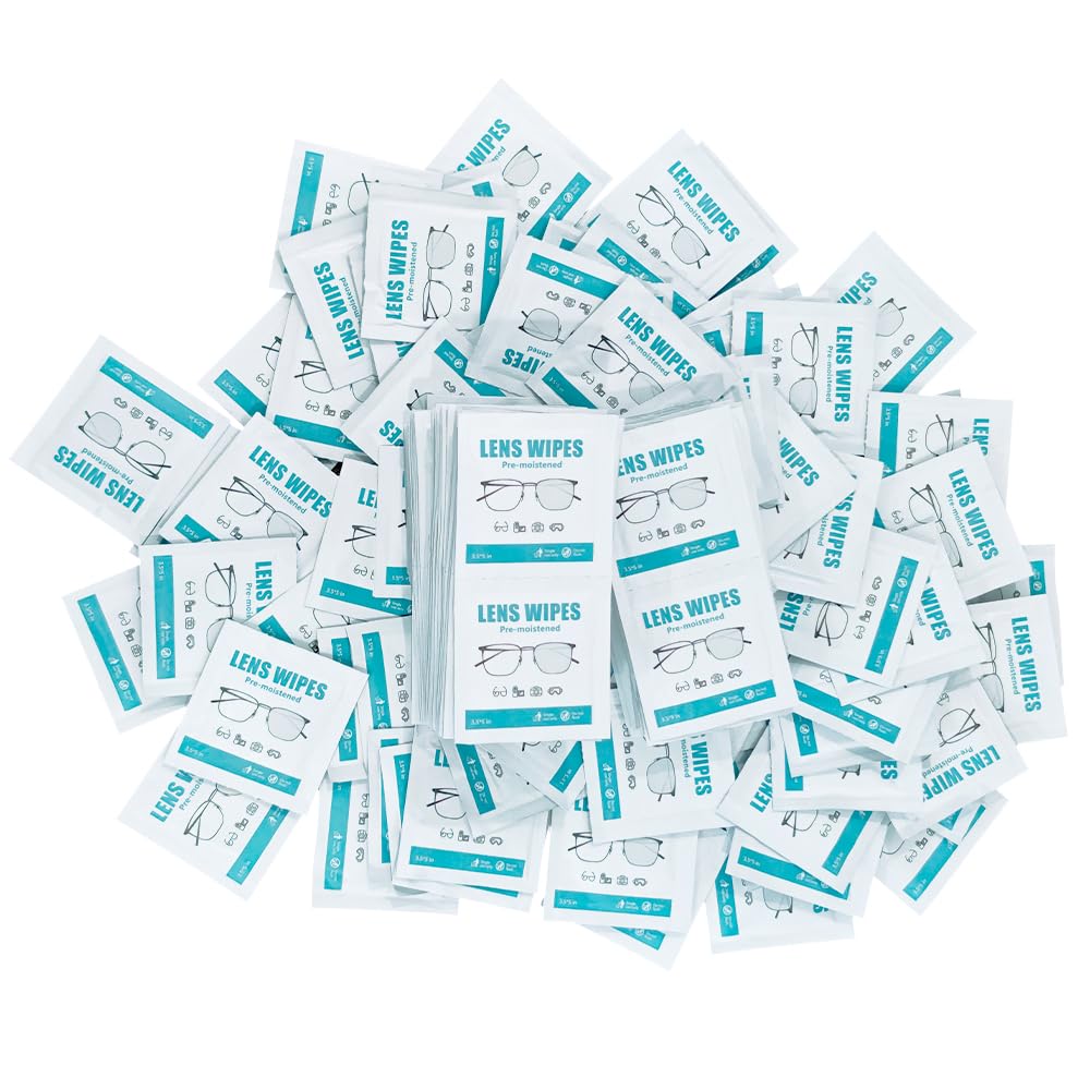 200-count lens wipes for eyeglasses in packaging