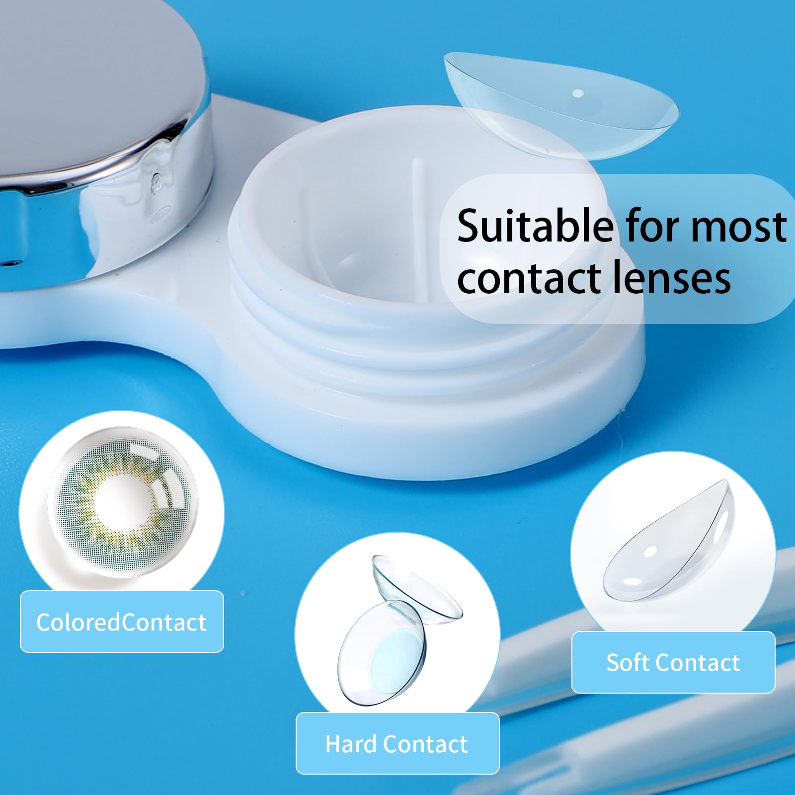 Solution bottle for lens cleaning