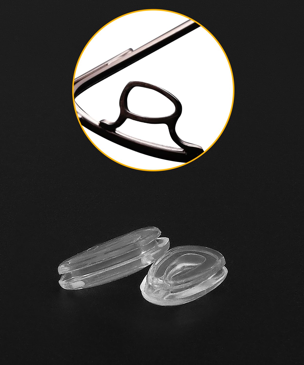 Six-pack silicone nose pads for Oakley eyewear – easy installation