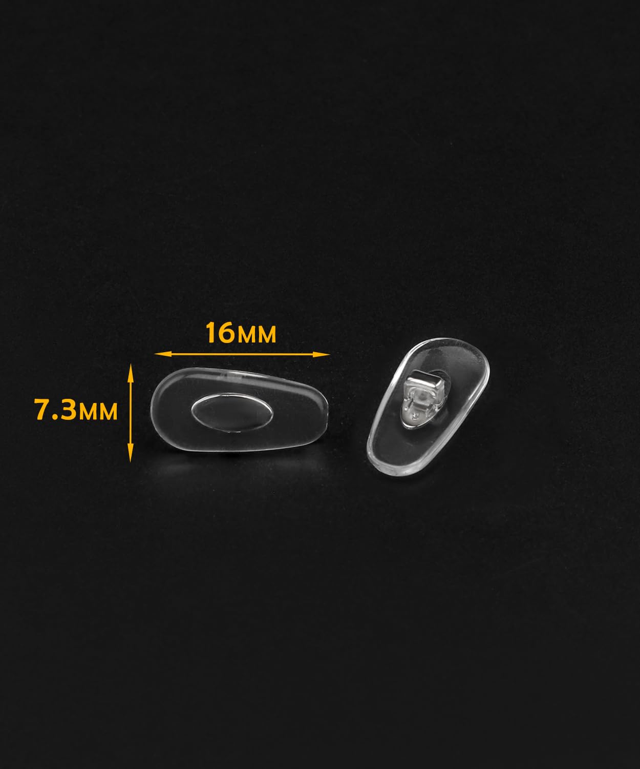 Cross shape plug-in nose pad holders for RB glasses