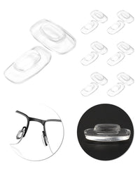 LenzProse 6 pairs replacement nose pads for Oakley sunglasses in clear silicone