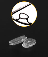 Close-up of silicone nose pad for Oakley eyewear, anti-slip